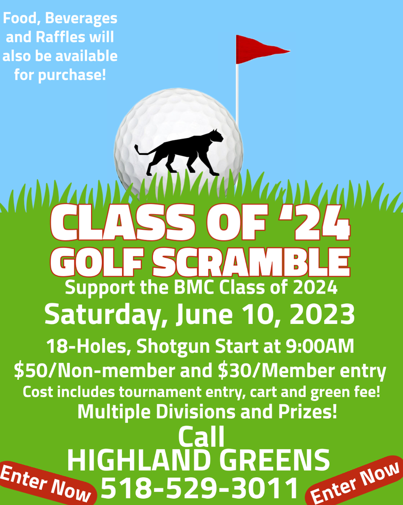 Golf Tournament on Saturday, June 10 at Highland Greens. 